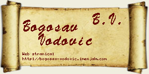 Bogosav Vodović vizit kartica